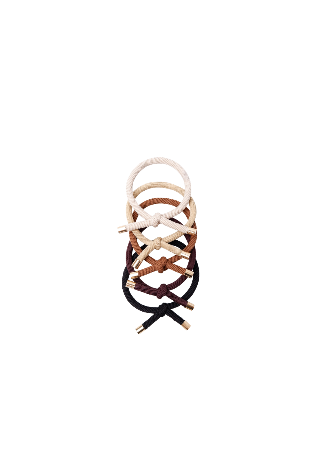 Black Colour - Bcfenja Elastic 5 Pcs. Set 6871 - Brown Mix