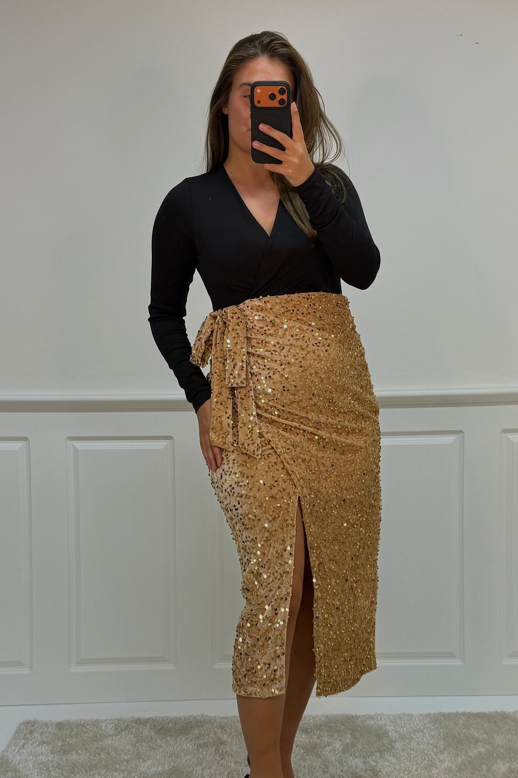 A-bee - Viviana dress - Gold