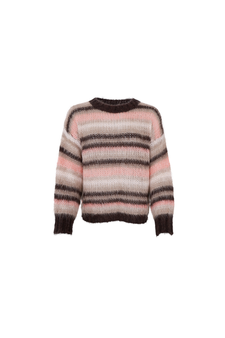 Black Colour - Bcalana Striped Jumper 1268 - Soft Rose