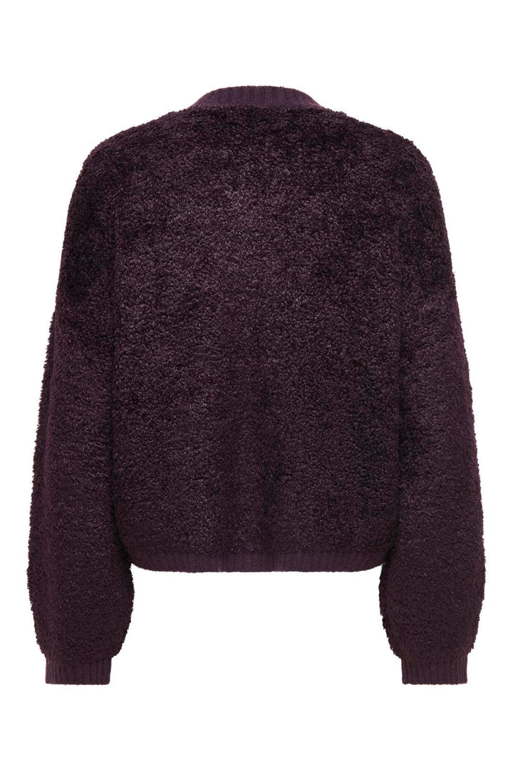 JDY - Jdyeira Life L/S Oneck Cardigan Knt - 5105886 Plum Perfect