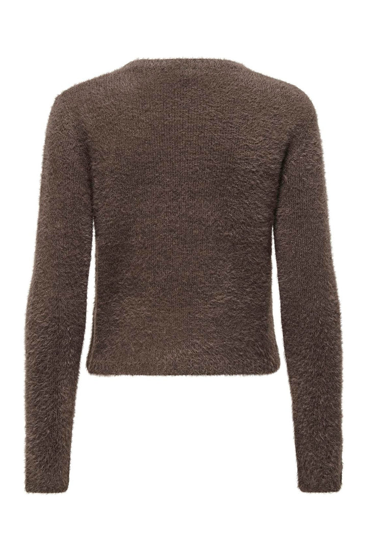 Only - Onlkerry Piumo Ls O-Neck Cc Knt - 5028695 Bracken