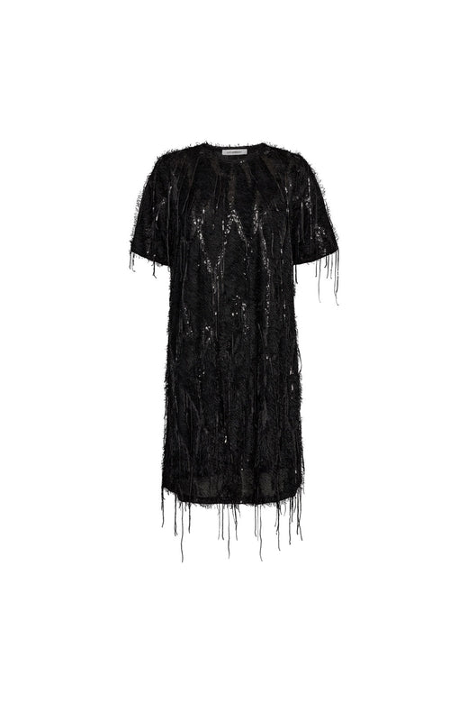 Co´Couture - 36576 Sillacc Sequin Dress 504405 - 00000 - Black