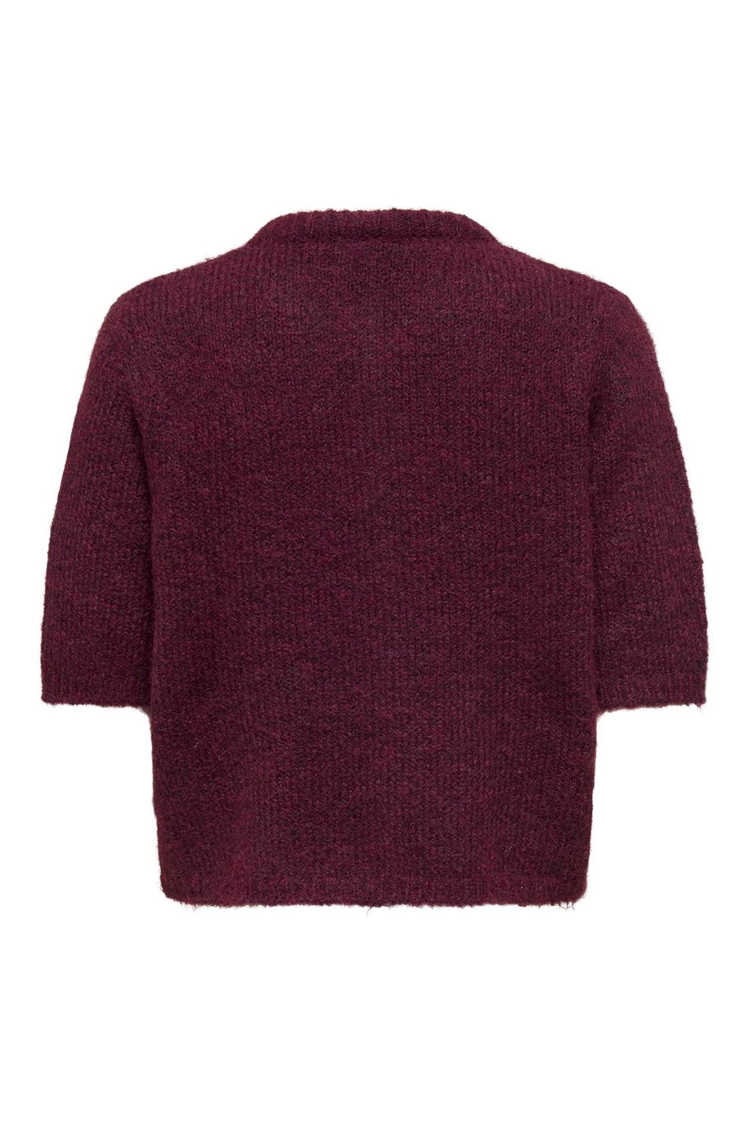 Only - Onlolivia Life Ss Bow Cardigan Knt - 4976298 Winetasting Black