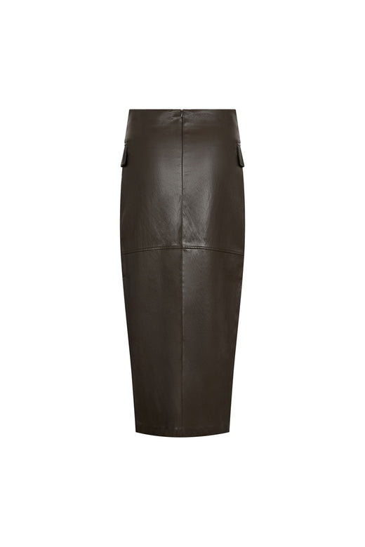 Co´Couture - Gittcc Asym Floor Skirt 500477 - 20003 - Dark Brown
