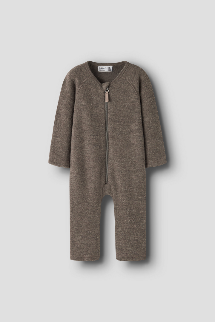 Name It - Nbnwmino Wool Ls Suit - 5079535 Morel