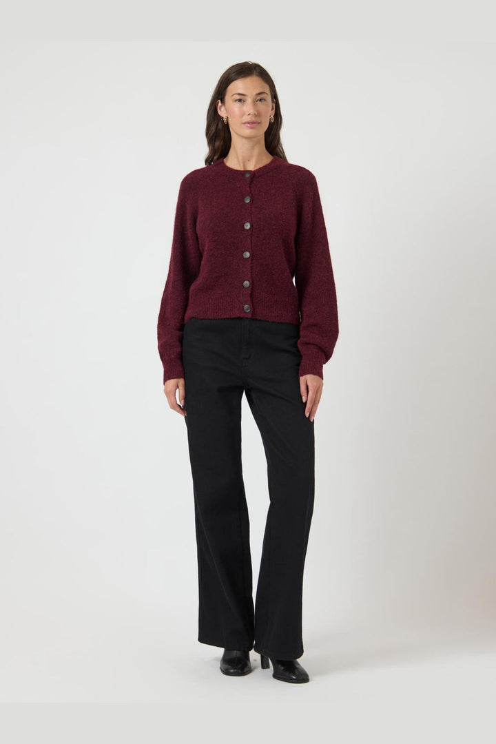 YAS - Yasjohi Ls Wool Blend Cardigan - 4972529 Port Royale