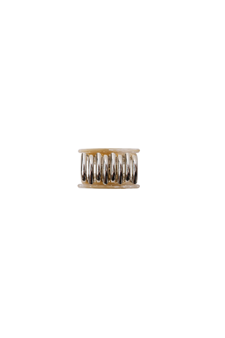 Black Colour - Bckaya Small Hair Claw 6072 - Mustard