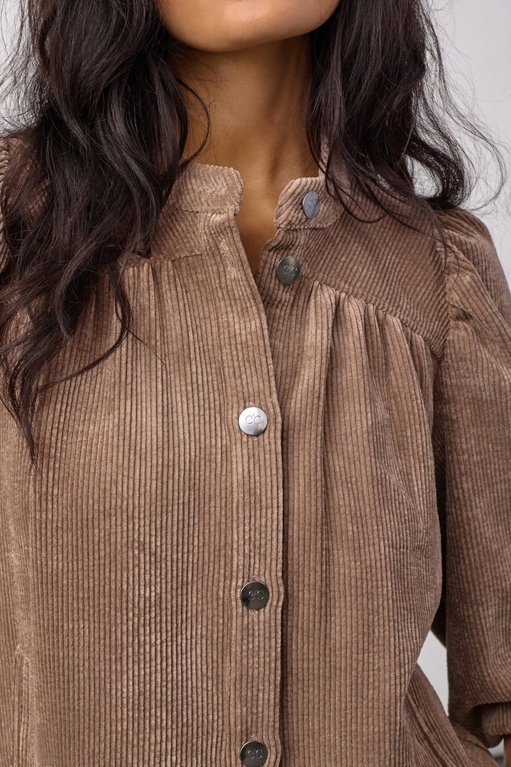Co´Couture - Daisycc Cord Shirt 500586 - 20009 - Walnut