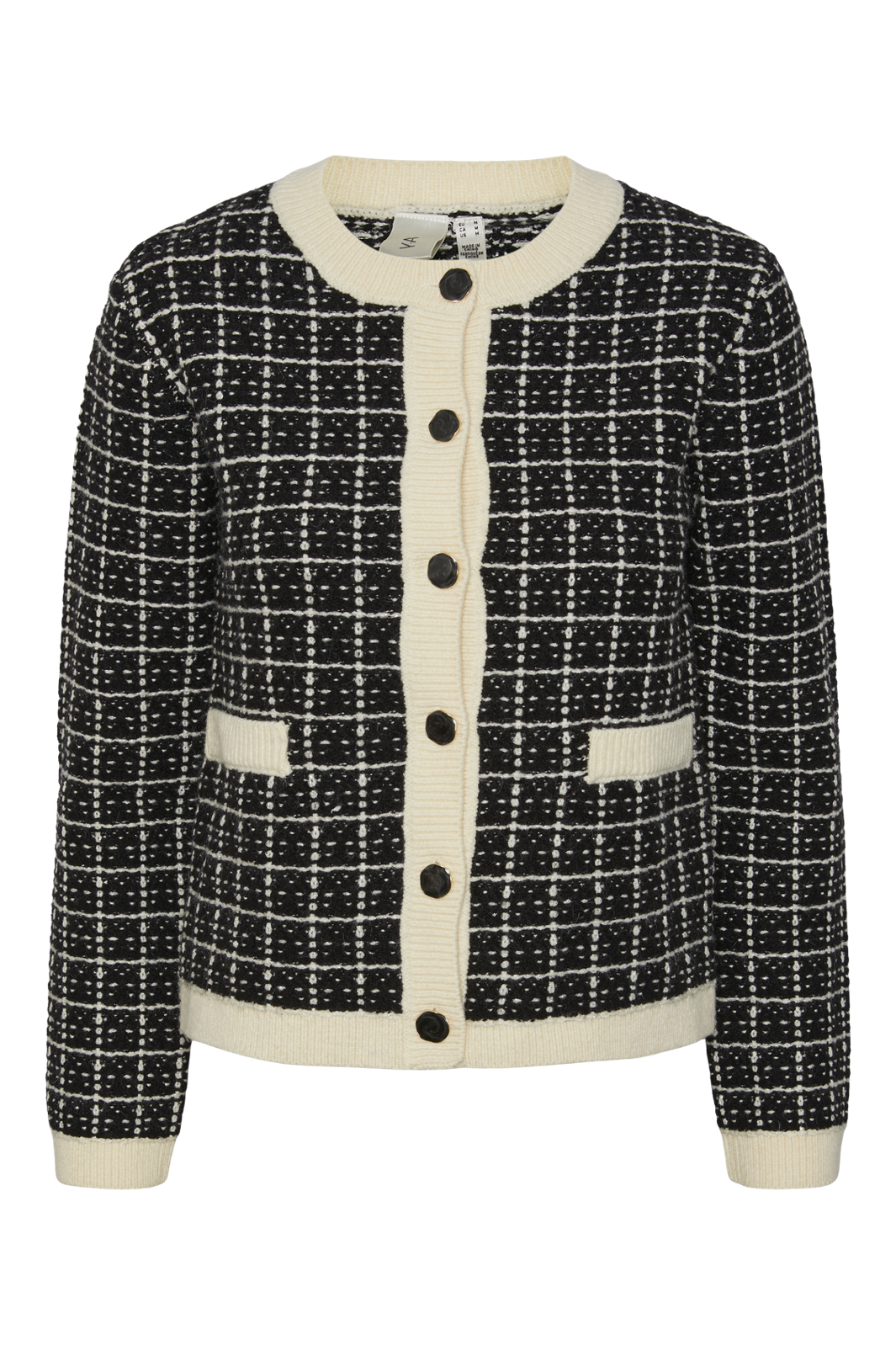 YAS - Yaslivia Ls Short Knit Cardigan - 4437256 Black Birch