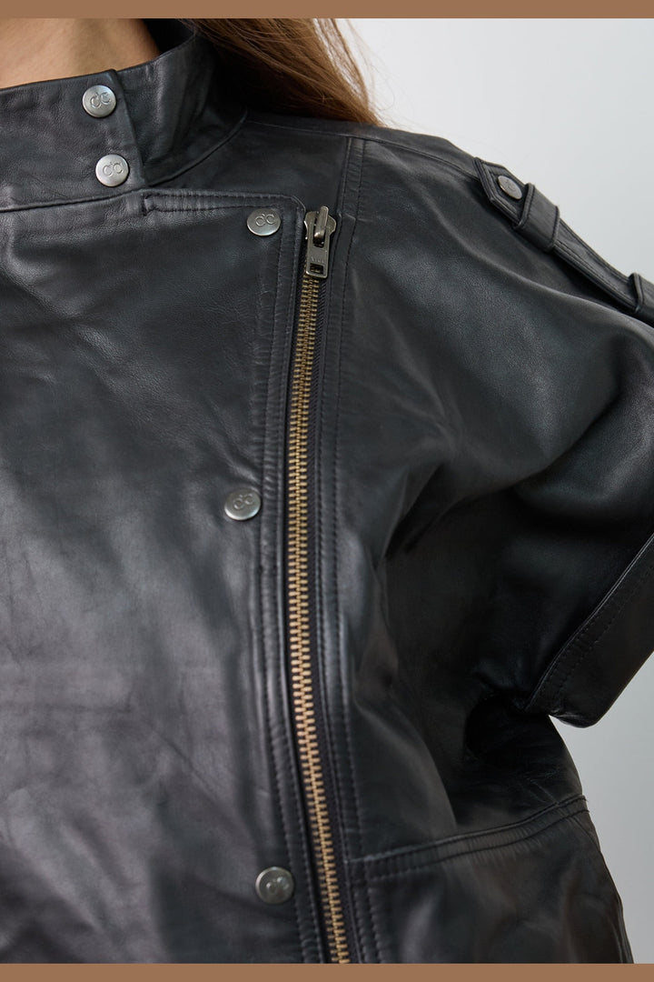Co´Couture - Phoebecc Leather Vest 500412 - 65001 - Black