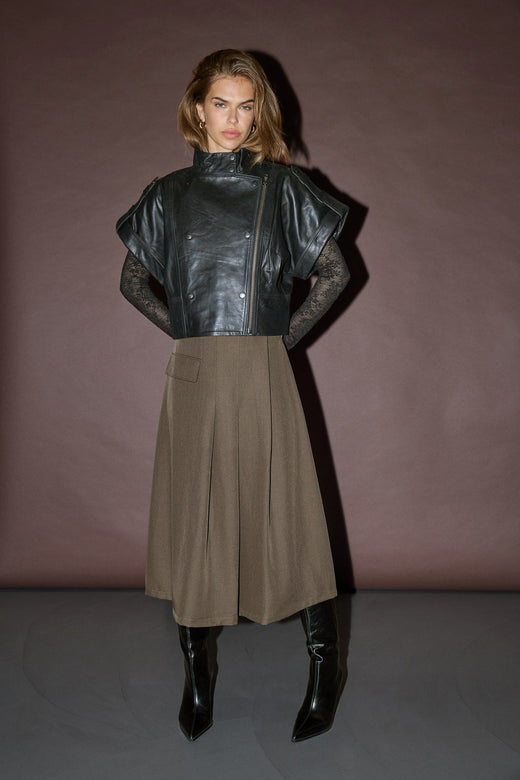 Co´Couture - Lunacc Long Skirt 500512 - 60006 - Dusty Army