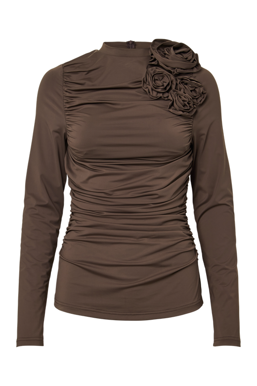 YAS - Yasdona Ls Top - 5086865 Chocolate Brown