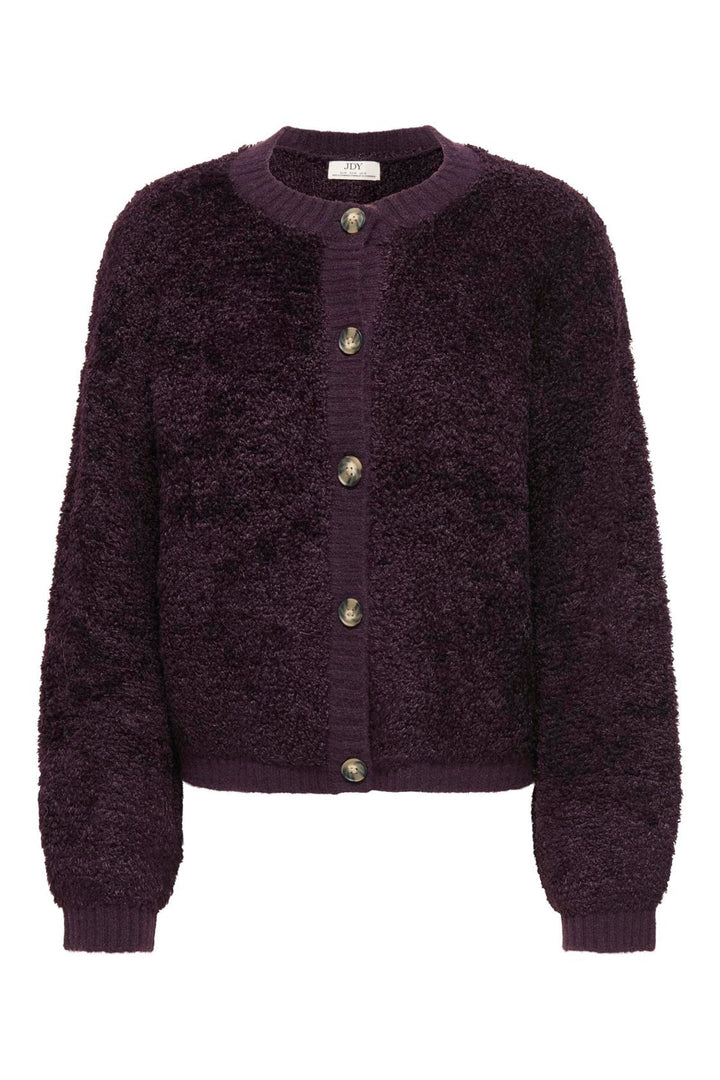JDY - Jdyeira Life L/S Oneck Cardigan Knt - 5105886 Plum Perfect