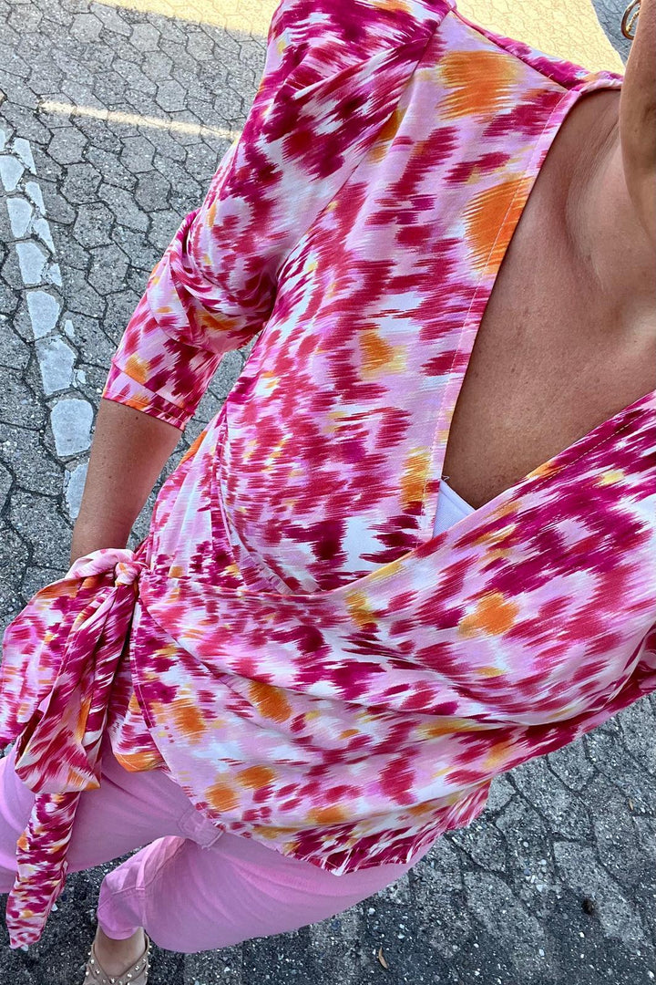 Valentin Studio - Josie Distress Blouse - Pink Bluser 