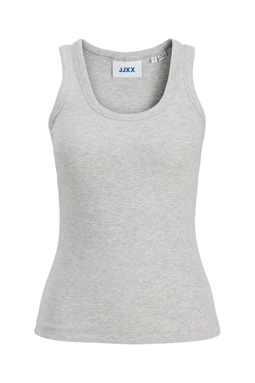 Jjxx - Jxfrida Sl U-Neck Top - 5024072 Light Grey Melange