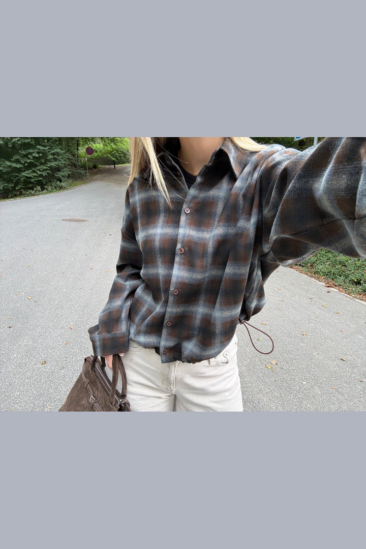 Noella - N-Nila Shirt 18150001 - 528 - Danne Brown Blue Check