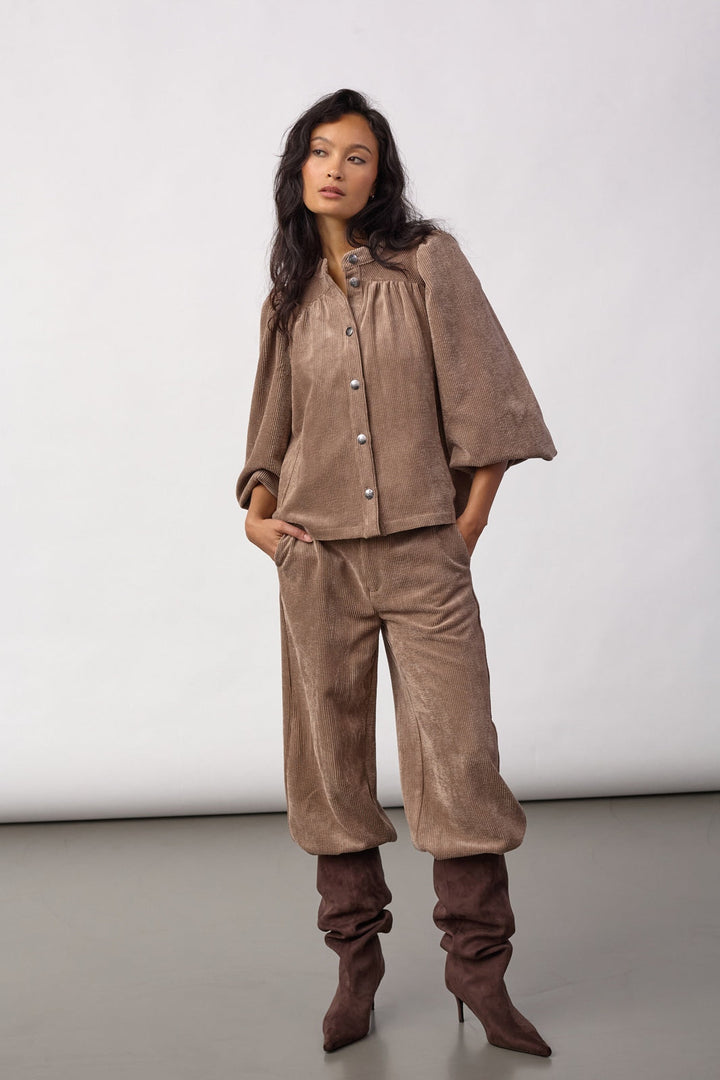 Co´Couture - Daisycc Cord Shirt 500586 - 20009 - Walnut