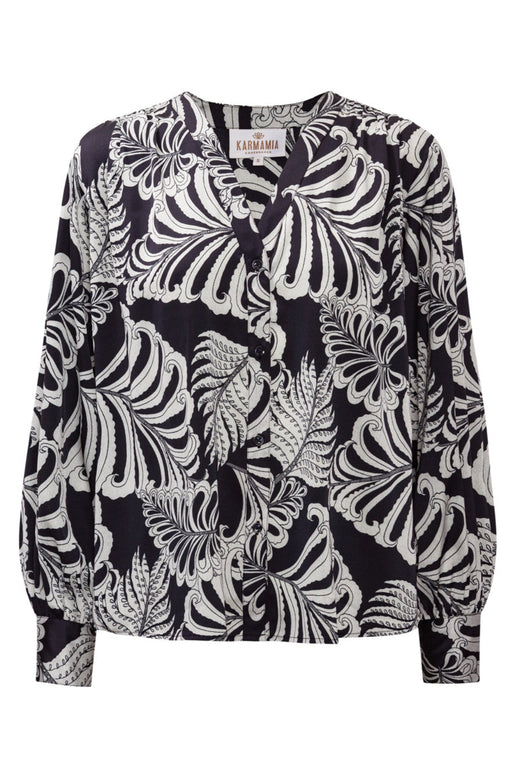 Karmamia - Amelia Shirt 2373 - Navy Palm