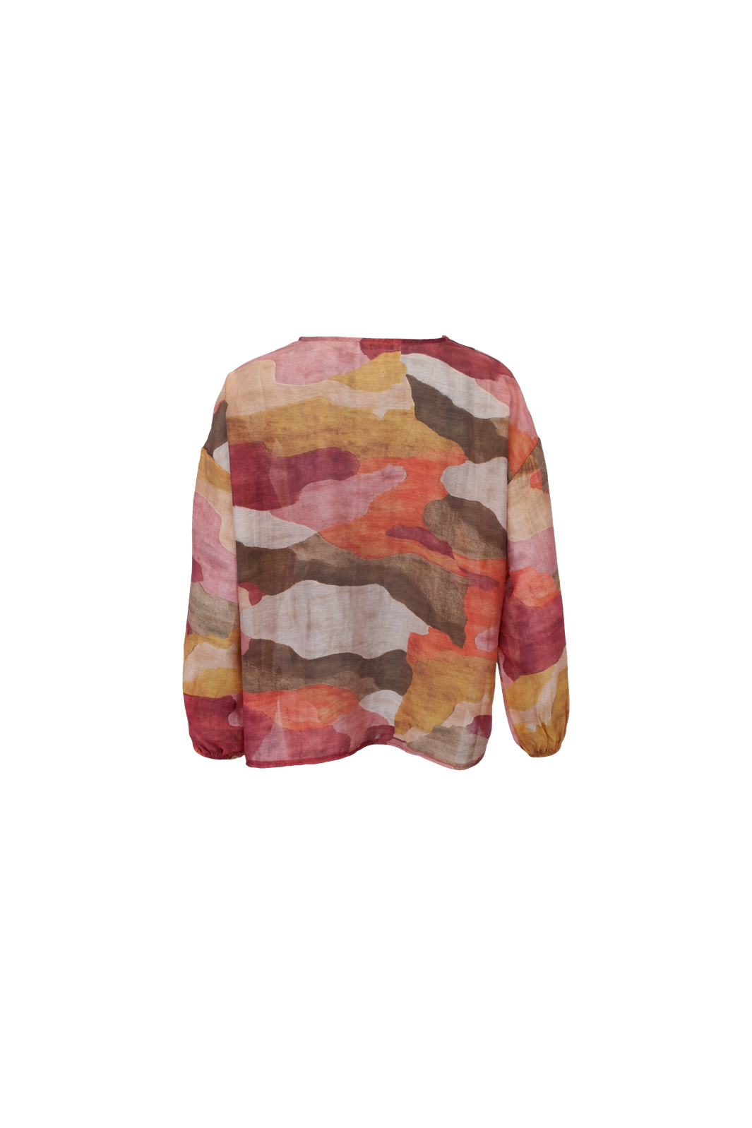 Black Colour - Bczella Sheer Blouse 41296 - Burnt Wine