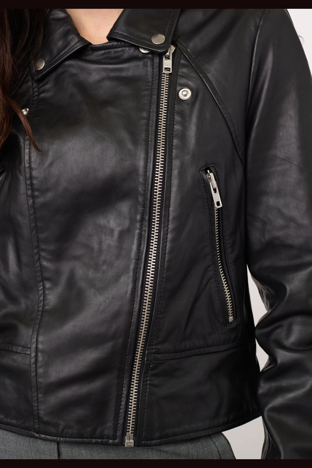 Co´Couture - Phoebecc Leather Biker Jacket 500415 - 65001 - Black