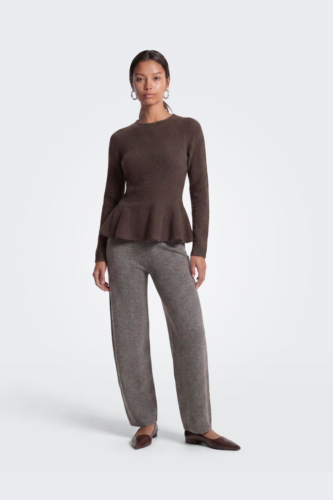 Only - Onlclara Barrol Pant Knt - 5026690 Bracken Melange