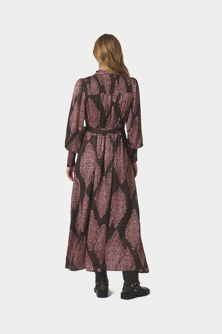Neo Noir - Novalee Paisley Drop Dress 164473 - 486 - Dark Brown/Evening Rose