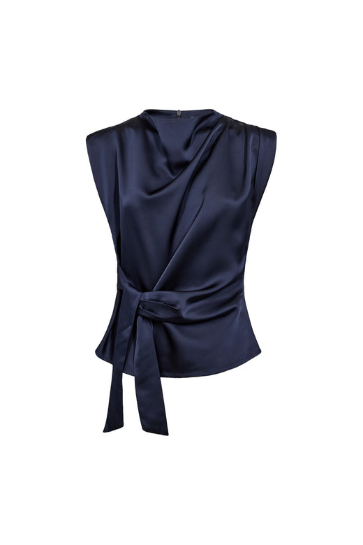 Co´Couture - Safiracc Pleat Top 500575 - 40007 - Navy