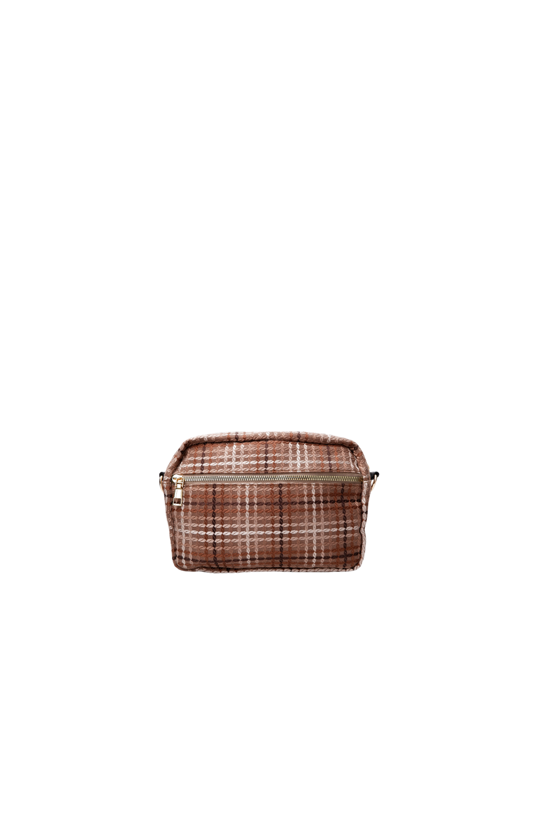 Black Colour - Bcvanda Check Crossover Bag 9386 - Espresso