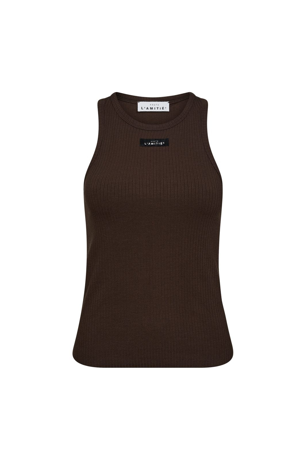 Haute L'Amitié - Rib Badge Tank HL10011 - Mocca