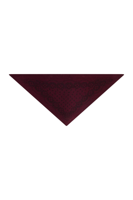 Neo Noir - Ariya Paisley Knit Scarf 171220 - 682 - Wine