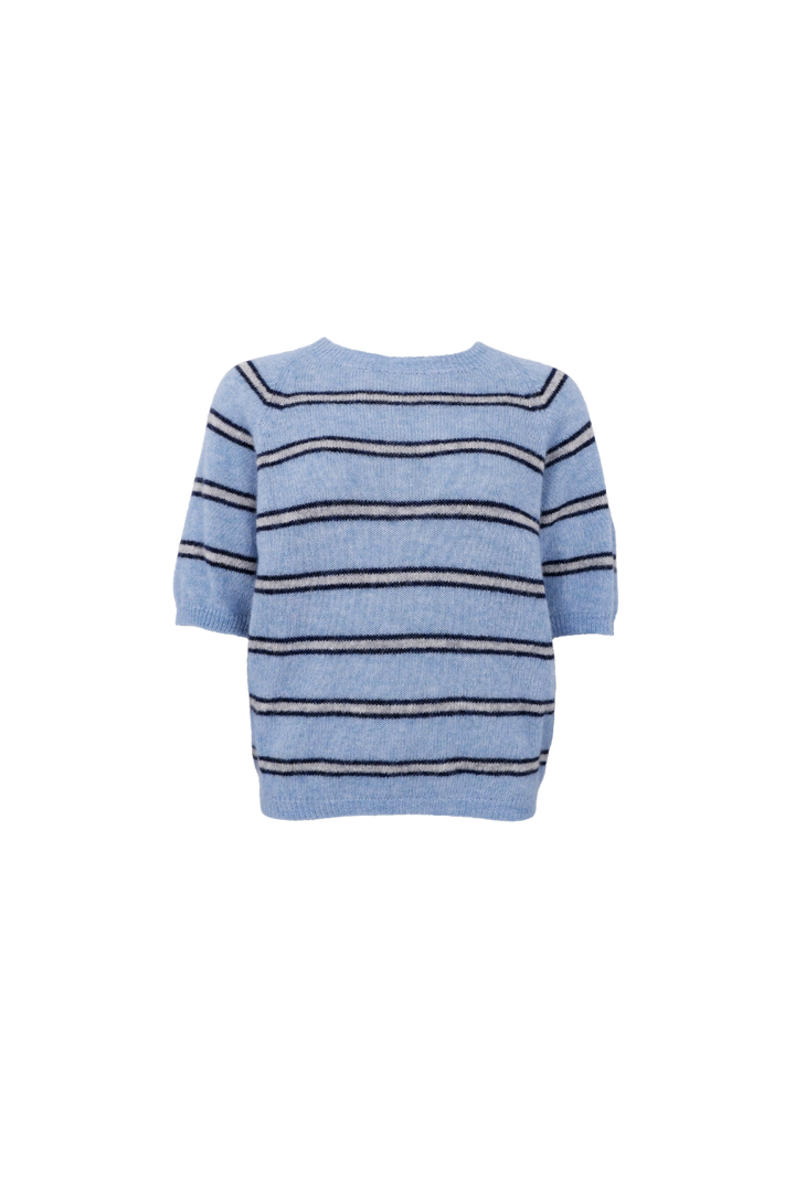 Black Colour - Bcdell Ss Jumper 1246 - Blue Marine