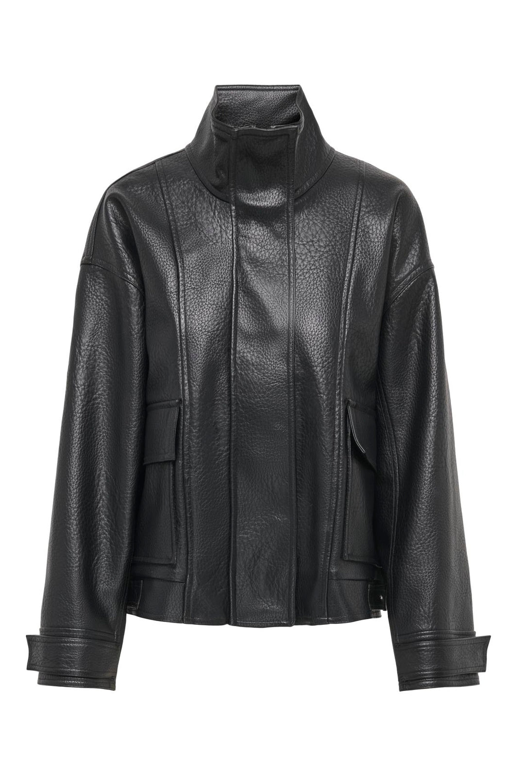 Only - Onlvani Ls Faux Leather Biker Jacket Pn - 5205108 Black