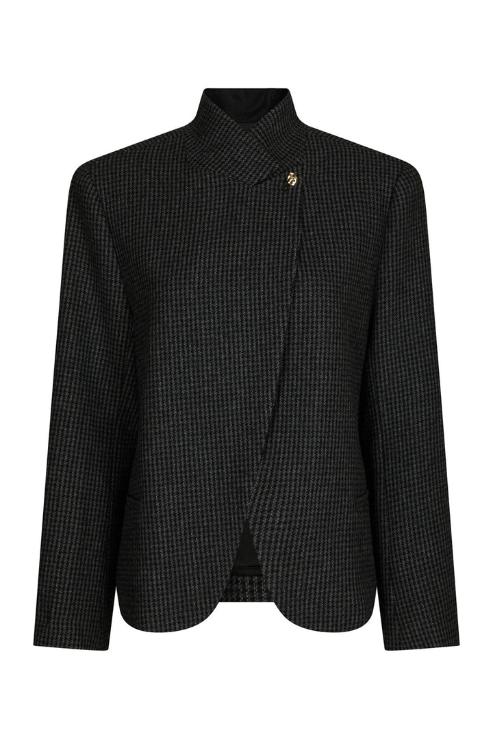 Neo Noir - Paria Check Blazer 170226 - 104 - Dark Grey