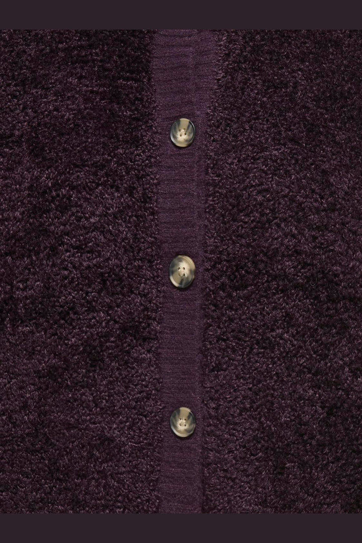 JDY - Jdyeira Life L/S Oneck Cardigan Knt - 5105886 Plum Perfect
