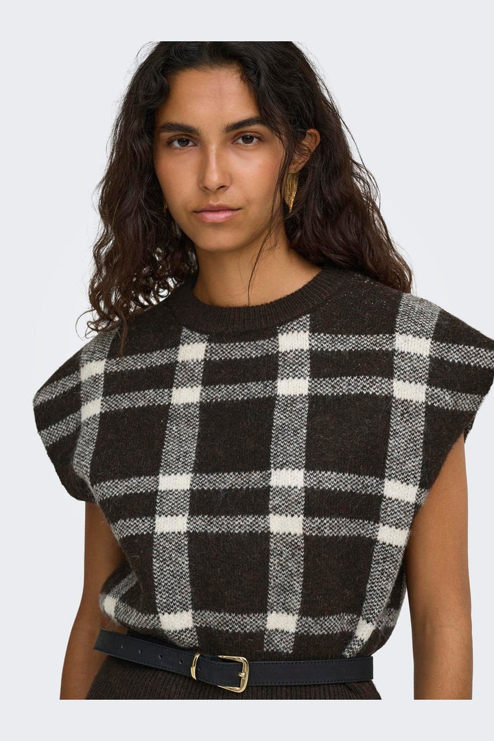 Only - Onlcarla Sl Jq O-Neck Knt - 5152105 Coffee Bean Birch