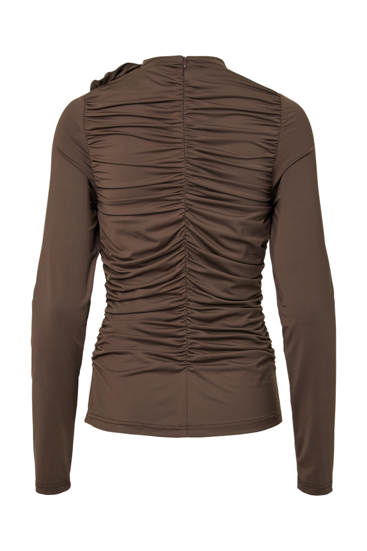 YAS - Yasdona Ls Top - 5086865 Chocolate Brown