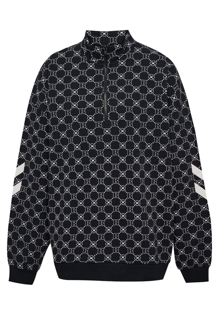 DBU x Rotate - 232035 Oversized Halfzip 70051 - 2001 Black