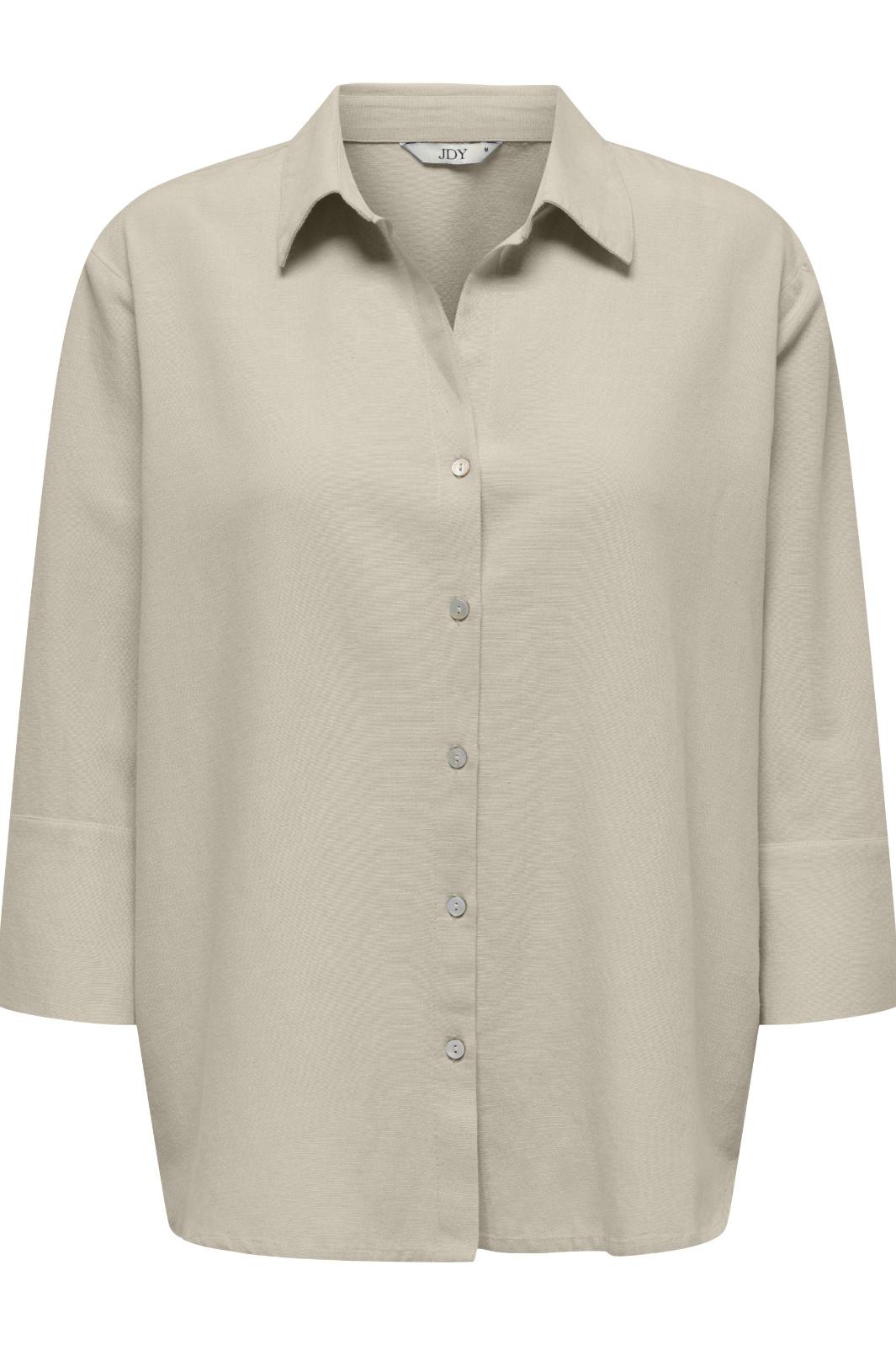 JDY - Jdylucia 3/4 Linen Shirt - 4941425 Oatmeal