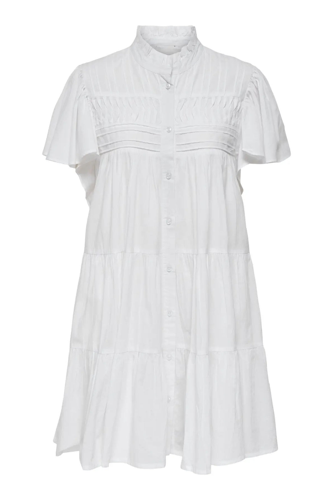 JDY - Jdynaya S/S Shirt Dress - 4894013 Cloud Dancer