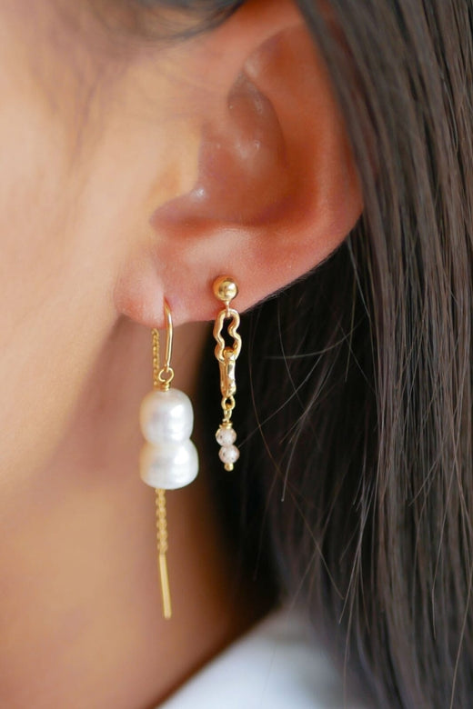 Enamel Copenhagen - Earring, Lillian - Peach Øreringe 