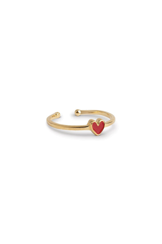 Enamel Copenhagen - Ring, Amore R101G - Red