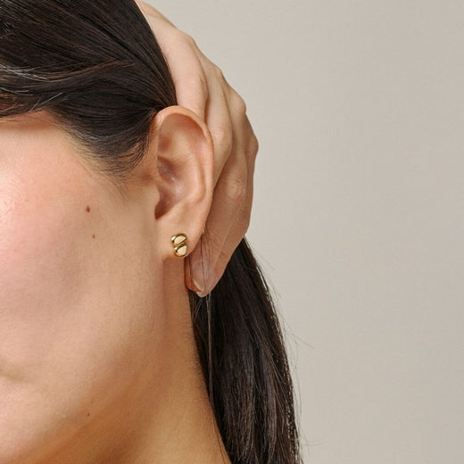 Enamel Copenhagen - Studs, Melia E474G - 925S/Gp Øreringe 