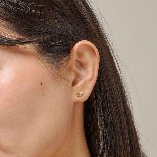 Enamel Copenhagen - Studs, Nara E475G - Mint Øreringe 