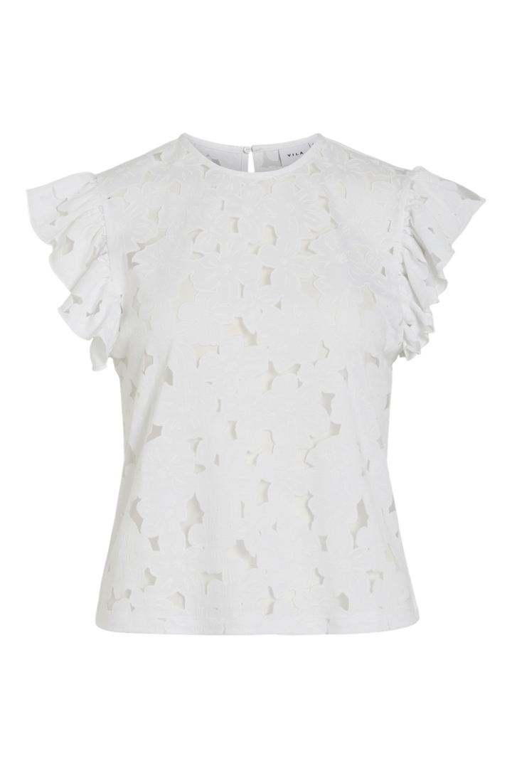Vila - Vifia C/S Top - 4977495 Cloud Dancer