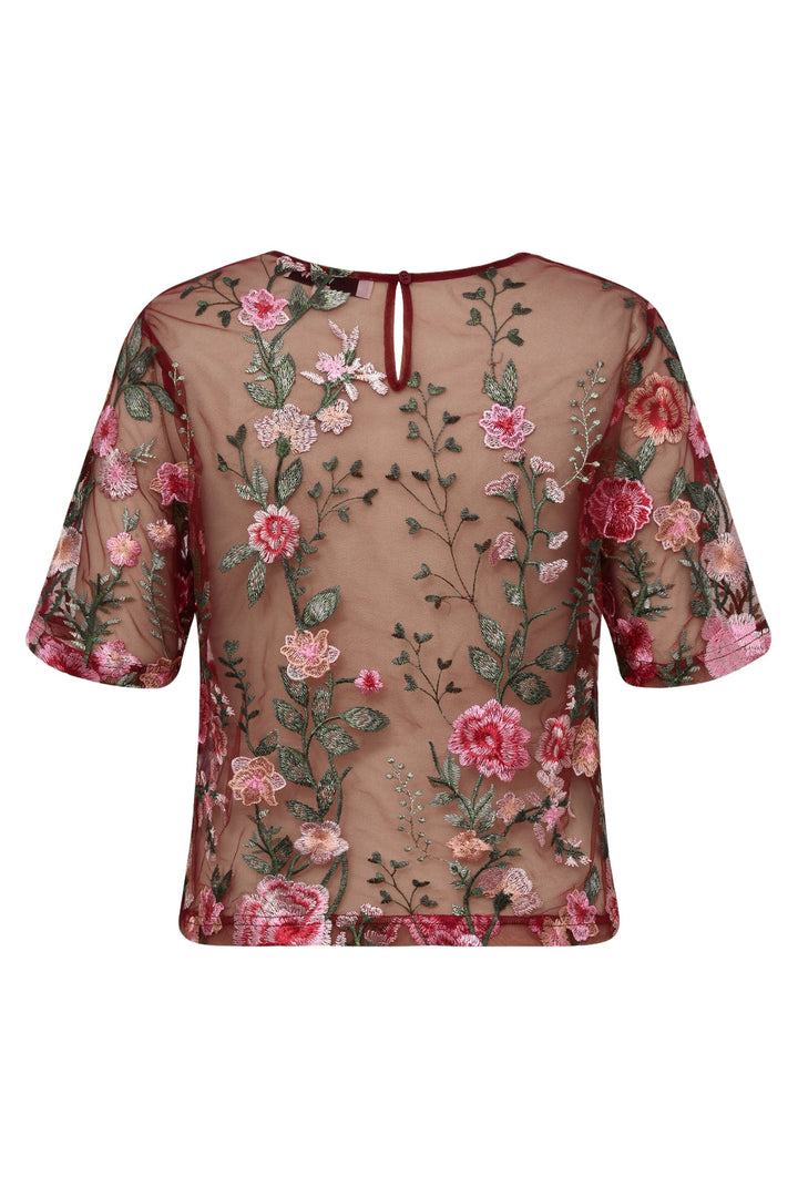 A-View - Fuschia Blouse AV4881 - 373 - Bordeaux/Rose