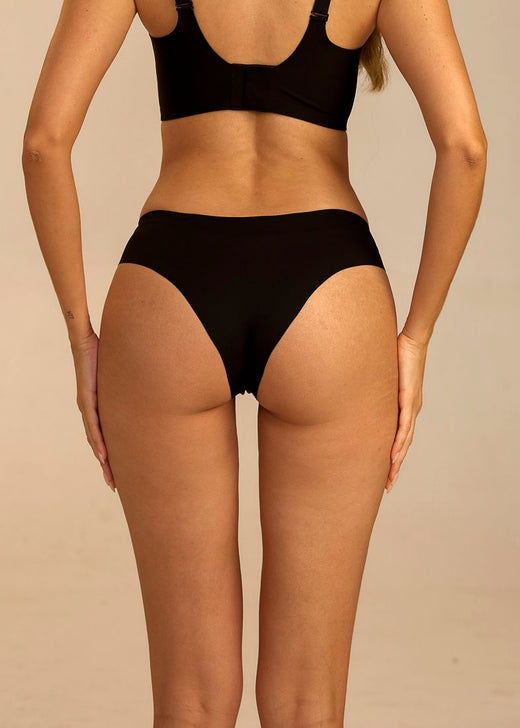 Femifemme - Invisible Soft Brazilian - Sort Trusser 
