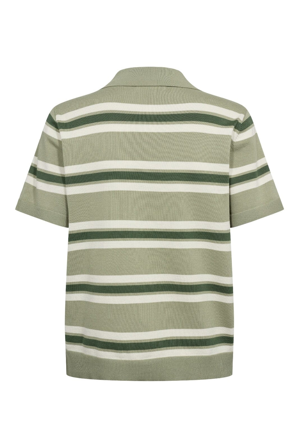 A-VIEW - Polo Stripe Knit Blouse AV5060 - 859 - Dusty Green