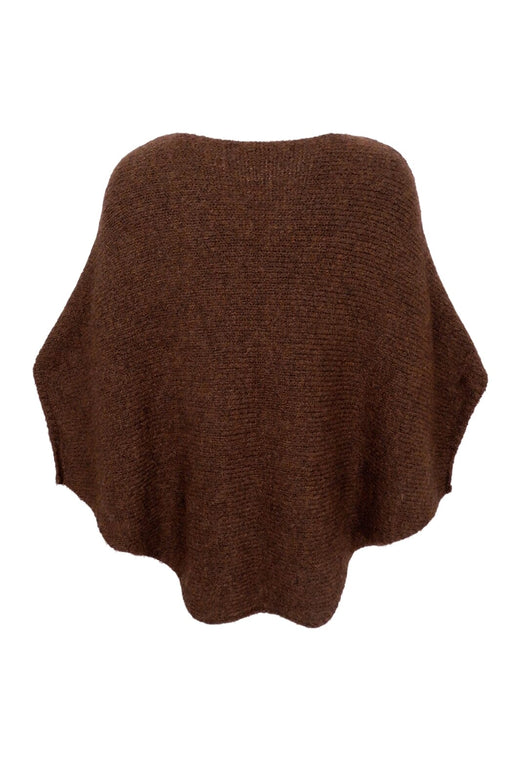 Forudbestilling - Black Colour - Bcpella Boucle Poncho - Coffee Ponchoer 