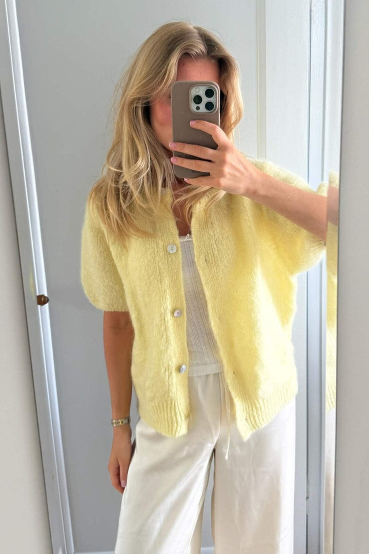 Forudbestilling - BYIC - Idaic Ss Cardigan 5265 - Yellow