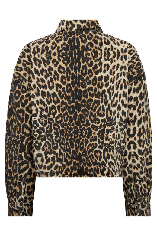 Co´Couture - Leocc Denim Crop Shirt 35931 - 16 - Khaki